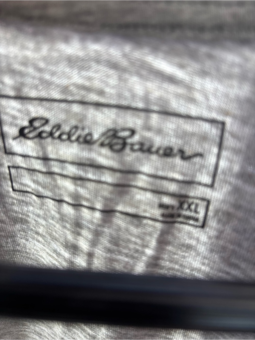Eddie Bauer Gray Tee with Multicolor Mountain Graphic